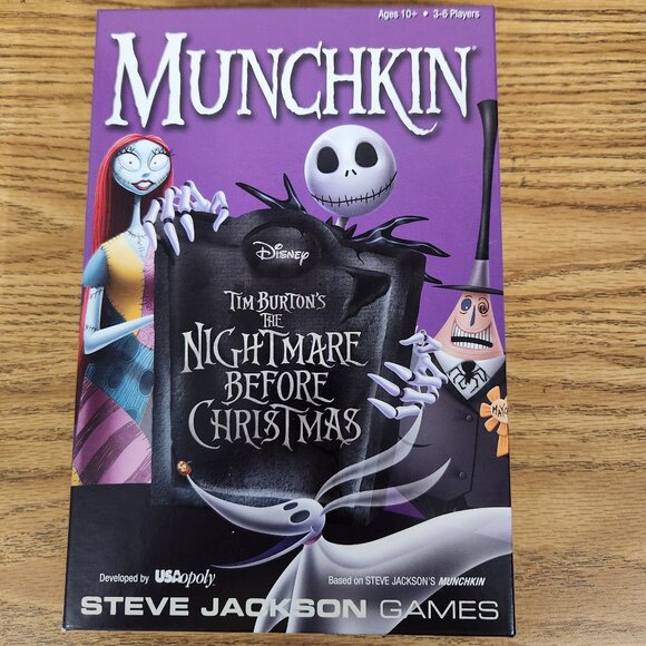 Munchkin Disney The Nightmare Before Christmas Card Game Steve Jackson COMPLETE - Picture 1 of 5
